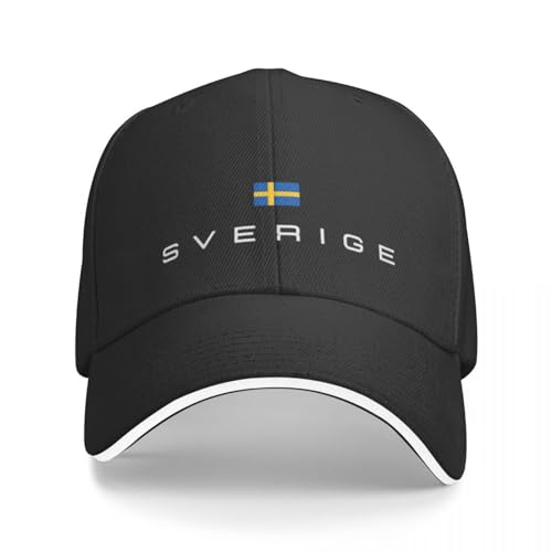 ENWIND Schweden-Flagge Kappe Baseballkappe Hut Mann Baseball Sonnenhüte für Frauen Herren Bedruckte Mode verstellbar Freizeithüte von ENWIND