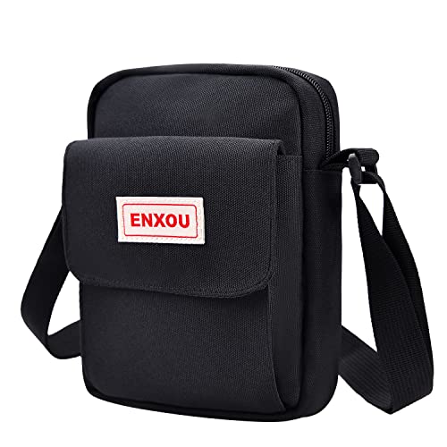 ENXOU Wasserdichte Schultertasche Umhängetasche Seitentasche Umhängetasche mit mehreren Taschen zum Arbeiten Einkaufen Schule Angeln Camping Wandern Täglicher Gebrauch für Herren Damen von ENXOU