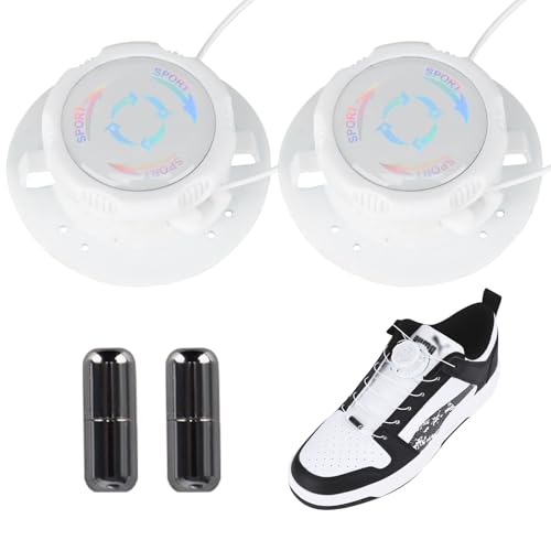 EOAMGO Automatische Schnürsenkel Schnellverschluss, Elastische Schnürsenkel Ohne Binden für Kinder und Erwachsene, Geeignet für Sportschuhe, Sneaker, Arbeitsschuhe, Unisex (Neues Upgrade) (White) von EOAMGO