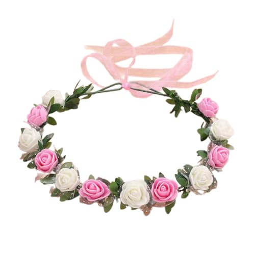 Braut Für Hochzeit Blumengirlanden Haarkranz Blumen Stirnbänder Frauen Braut Blumen Stirnbänder Blumen Stirnbänder Für Mädchen von EOIKTIY