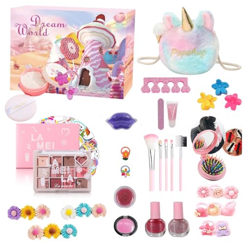 Adventskalender 2024 Beauty - 55 Stück Einzeln Verpackte Make-Up Set - Inklusive Lidschatten, Foundation, Haarschmuck Und Handtasche - Kosmetik Adventskalender Geeignet Für Teenager-Mädchen von EONFAVE