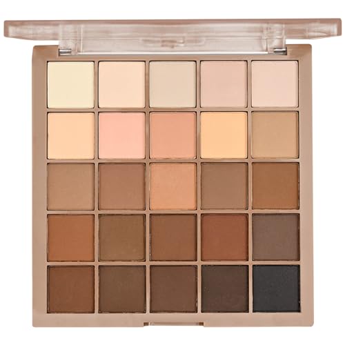 EONFAVE Lidschatten Palette 25 Farben, Voll Matt Make Up Paletten Für Frauen, Nude Rosa Braun Glatt Puder Lang Anhaltend Liedschatenpalete Hochpigmentierte Augen Make-Up Lidschatten (04 Schokolade) von EONFAVE