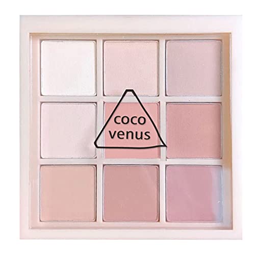 EONFAVE Volle Matte Eyeshadow Palette, Warme Weiße Rosa Lidschatten Palette, Feines Pulver Mischbare Lang Anhaltende Liedschatenpalete Geringe Sättigung Lidschatten Make Up für Frauen Mädchen von EONFAVE