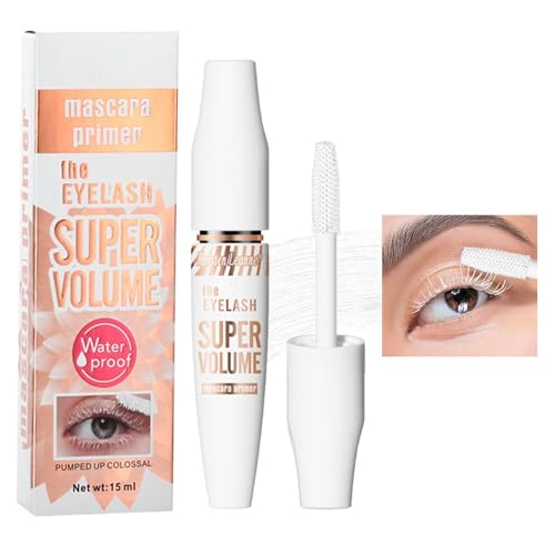 EONFAVE Weiße Mascara Primer, 5D White Wimperntusche for Eyelash, Telescopic Mascara für Extrem Lange Wimpern, Durable Wasserfest & Langlebige Volumizing Curling, Nicht Verklumpend für Party Makeup von EONFAVE