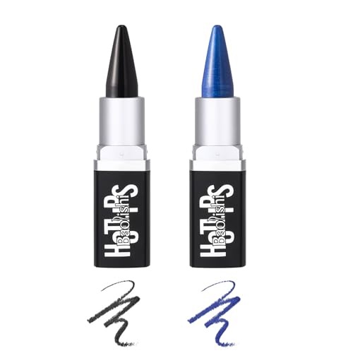 Eyeliner Creme,Wasserfester Eyeliner Schwarz & Blau,Wasserfest Matte Eyeliner Stift Gel Schwarz Blau Schnell Trocknender&Wischfester-Hochpigmentierter,Dicker Eyeliner für ein Lang Anhaltendes von EONFAVE