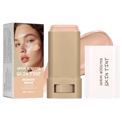 Foundation Stick, Serum Boosted Skin Tint Balm, Full Coverage Foundation Make Up, Solid Moisturizing Concealer Stick Foundation, leicht und nicht fettend, Natürlich Matte Makeup Finish(05# Nature) von EONFAVE