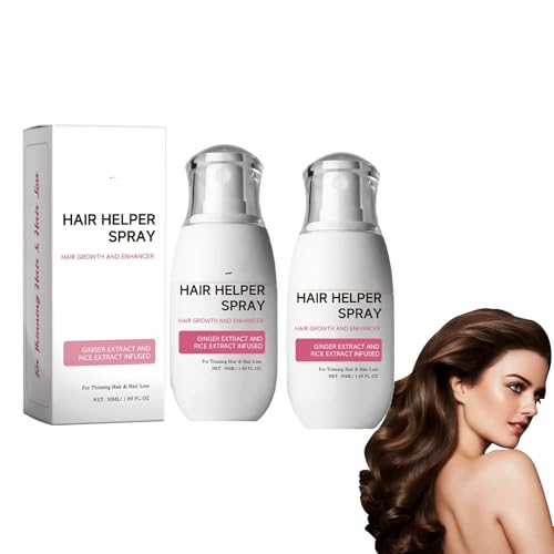 Hair Growth Spray -2pcs Hair Revive 2.0 Haarspray - Reiswasser Haarwachstum Spay,Reiswasser für Haarwachstum,Hair Helper Growth Spray für Dünner Werdendes Haar,Stumpfes Haar, Frauen und Männer von EONFAVE