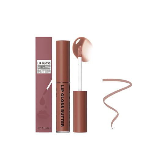 Lip Stain Peel Off Matte+Lip Gloss,Lip Gloss Butter+Rose Pink Peeling-off Lip Liner,Lang Anhaltender Abziehbarer Lippenstift Plump Lip Tint Matte,Wasserfest Tattoo Lip Liner (#3 Brow, 1) von EONFAVE