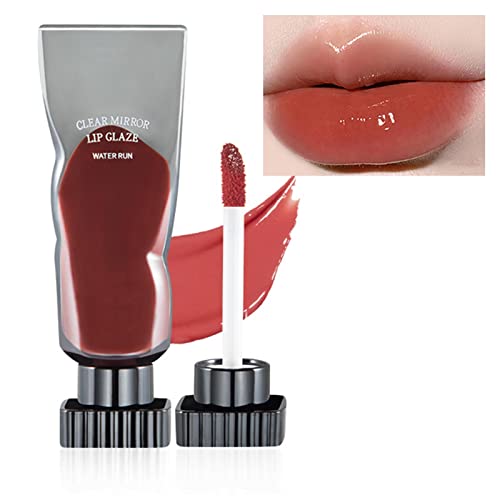 Lipgloss - Hochglänzender Lip Gloss Mit Feuchtigkeitsspendender Formel - Klare Hochglanzoberfläche Lang Anhaltende Farbe Leicht Und Nicht Klebend Lippgloss Für Frauen Mädchen (02 Milchtee, 5ml) von EONFAVE