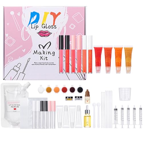 Lippenöl Selber Machen, Lipgloss Lippenstift Making Kit, Lustiges DIY Lipgloss Set Mädchen Selber Machen von EONFAVE