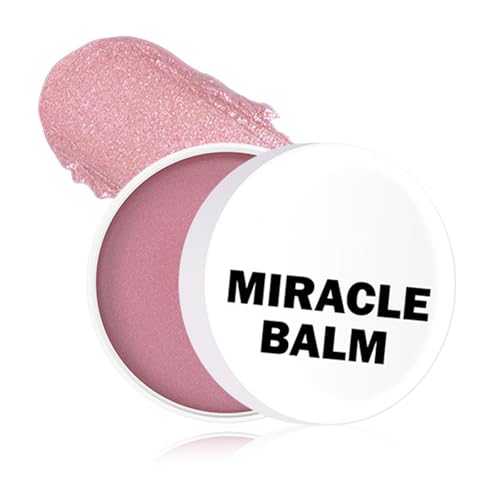 Miracle Blush Balsam - Lang Anhaltende Aufhellung Und Feuchtigkeitspflege Cream Blush - Mehrzweck Getönt Rouge Für Lidschatten, Rouge, Lippenstift - Highlighter-Creme für Gesichts-Make-up von EONFAVE