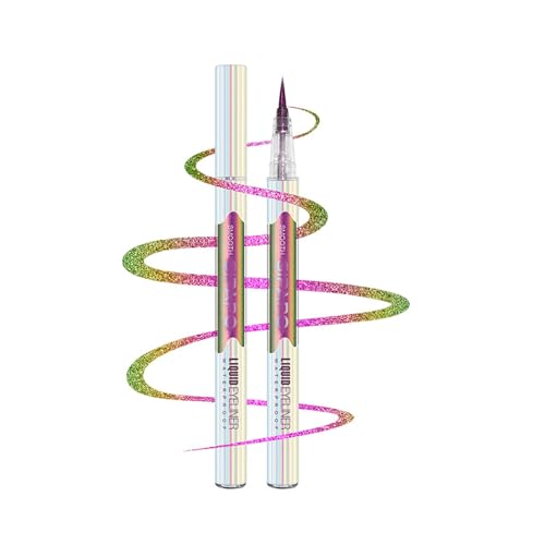 Ultrafeiner Eyeliner, Chamäleon-Flüssig-Eyeliner, Wasser- und Schweißfester, Langanhaltender, Nicht Verschmierter/Wischfreier Flüssiger Eye Makeup von EONFAVE