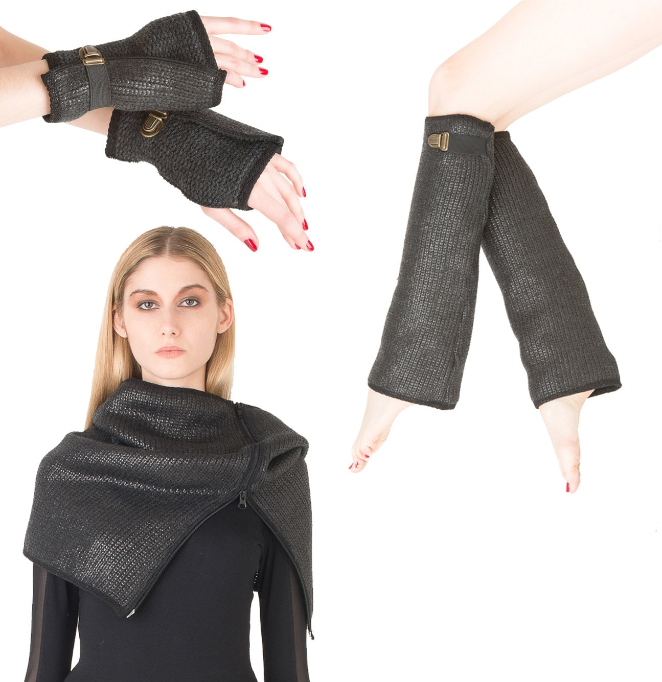 Geschenkbox Mit Beschichtetem Wollsnood, Handschuhen Und Beinwärmern von EONParis