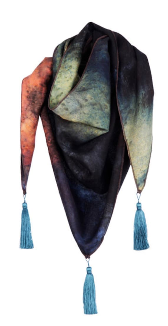 Handgefärbtes Dreieckstuch von EONParis