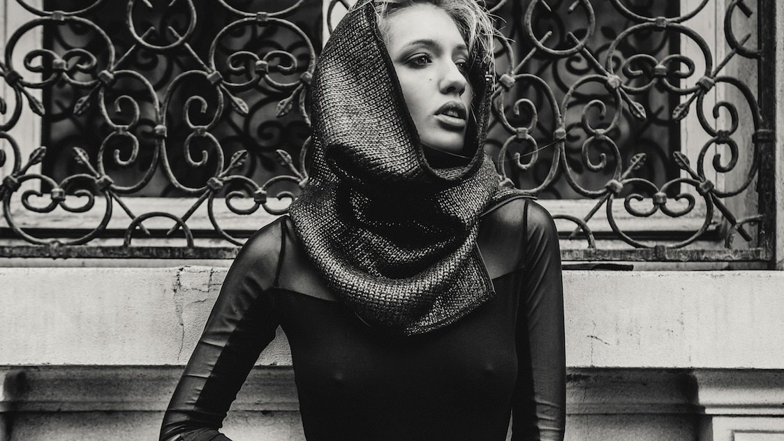 Schlauchschal Aus Beschichteter Wolle Mit Reißverschluss von EONParis