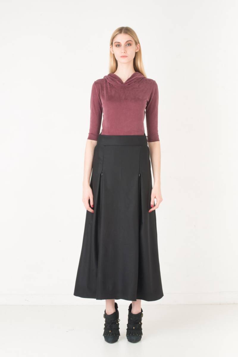 Schwarz Maxi Rock von EONParis