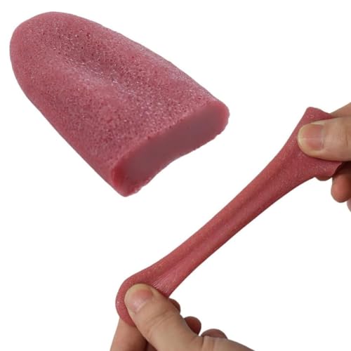 EORPAVU Falsche Körperteile,Gefälschte Zunge, elastische Trick-Prop-Zunge, künstliches Zungenmodell, gefälschte Körperteile, geeignet für Party-Rollenspiele (2 Stück) von EORPAVU