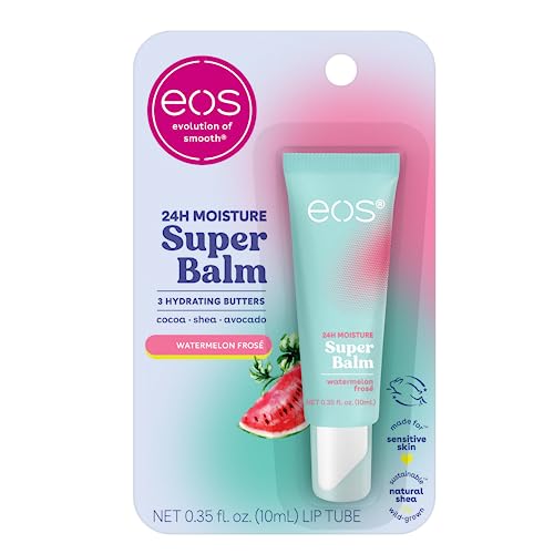 eos 24H Moisture Super Balm- Watermelon Frosé, Lip Mask, Day or Night Lip Treatment, Made for Sensitive Skin, 0.35 fl oz von EOS