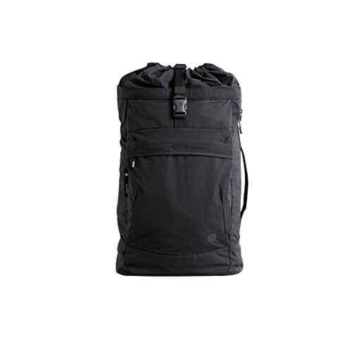 EOTO Rucksack AIR SKY:HIGH MOONLESS WAXED Daypack für Uni, Reisen, Job und Freizeit in schwarz, nachhaltig, Tagesrucksack, Reiserucksack, Tote Bag, Damen, Herren, 28 L von EOTO