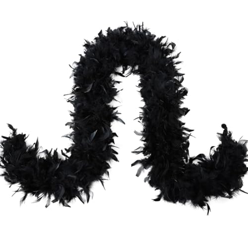 EOYVAIL Boas,2M schwarzer großer Federschal Hochzeitsdekoration DIY Blumenstraußverpackung EOYVAIL Boas,2M schwarzer großer Federschal Hochzeitsdekoration DIY Blumenstraußverpackung von EOYVAIL