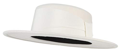 EOZY Damen Hut Winter Herbst Filzhut Fedora Hut Wollfilzhut für Party Hochzeit Weiß von EOZY