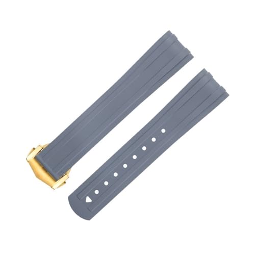 EPANO 20 mm für Omega-Armband FKM Fluorous Rubber Curved End For Seamaster 300 Diving Edelstahl Faltschnalle Ersatzarmbänder, 20 mm, Achat von EPANO