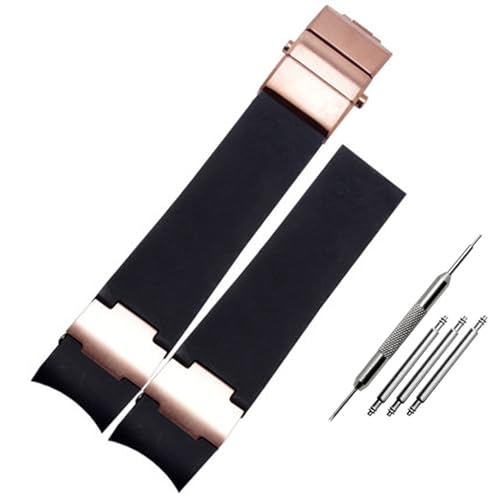 EPANO 22 x 20 mm Taucher und Marine wasserdichtes Silikon-Gummi-Uhrenarmband für Ulysse Nardin Man Armbandwerkzeuge, 22 mm, Achat von EPANO