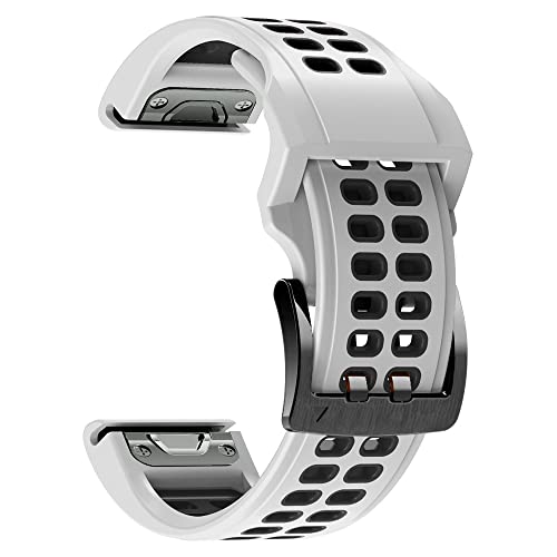 EPANO 22 x 26 mm Silikon-Smartwatch-Armbänder für Garmin Fenix 7 7X 6 6X Pro 5 5X Plus Forerunner 935 945 Epix Schnellverschluss-Armbänder, 26mm Fenix 6X 6XPro, Achat von EPANO