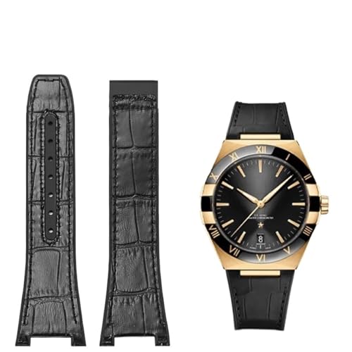 EPANO Armband für Omega Constellation Double Eagle Serie, Manhattan, Gummi, Rindsleder, männlich, Beobachtungsband, Kerbe, 25–14 mm, 25-14mm, Achat von EPANO