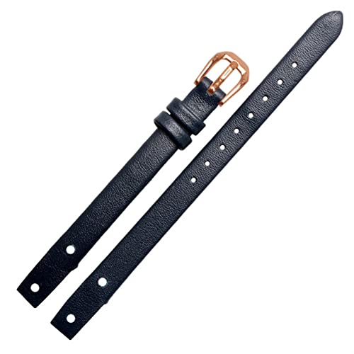 EPANO Damen-Uhrenarmband aus echtem Leder für F Ossil ES4340, ES4119, ES4000, mit Schraube, 8 mm, rot, schwarz, blau, weiß, 8 mm, Achat von EPANO