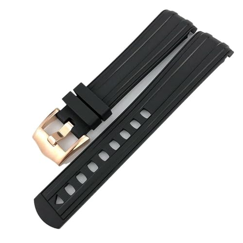 EPANO Fluorous Silikon-Gummi-Armband, 19 mm, 20 mm, 21 mm, passend für Omega Seamaster 300 wasserdichte Uhrenarmbandwerkzeuge, 20 mm, Achat von EPANO