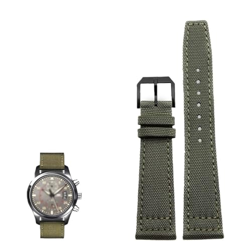 EPANO Uhrenarmband aus hochdichtem Nylon für IWC IW377724 IW371614, 20 mm, 21 mm, 22 mm, schwarzes Armeegrün, blaues Segeltuch-Armband, 20 mm, Achat EPANO Uhrenarmband aus hochdichtem Nylon für IWC IW377724 IW371614, 20 mm, 21 mm, 22 mm, schwarzes Armeegrün, blaues Segeltuch-Armband, 20 mm, Achat von EPANO