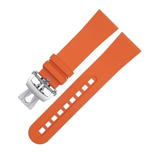EPANO Uhrenarmband für Blancpain-Armband Fifty Fathoms 5000 5015, weiches Gummi, 23 mm, Ersatzarmband, 23 mm, Achat von EPANO