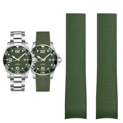 EPANO Uhrenarmband für Comas Diving Series L37814 L3.781, mechanisches Herren-Uhrenarmband, Gummi, 21 mm, 19 mm, Achat von EPANO