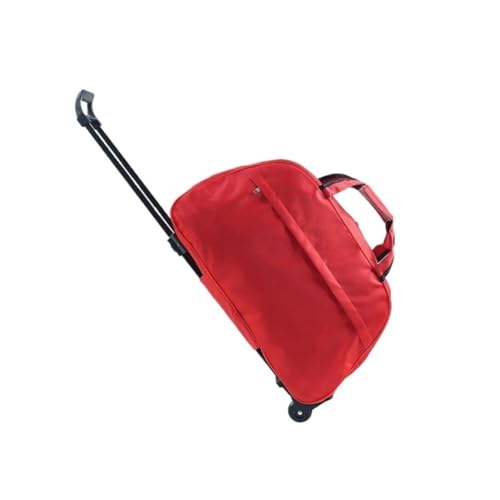EPBRJMD Große Kapazität Männer Trolley Tasche Tragbare Reise Koffer Frauen Roll Gepäck Mit Rädern Handgepäck Taschen Gepäck Sets(Red Simple) von EPBRJMD
