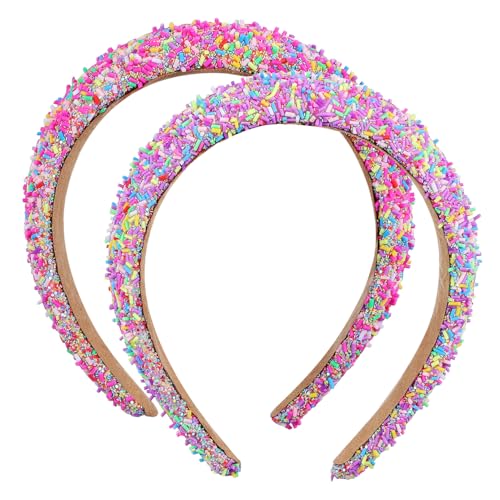 2Stücke Damen Stirnbänder Gepolsterte Haarreifen und Rutschfeste und Haaraccessoires für Urlaubsfeiern und Festlichkeiten 2Stücke Damen Stirnbänder Gepolsterte Haarreifen und Rutschfeste und Haaraccessoires für Urlaubsfeiern und Festlichkeiten von EPIGEIST