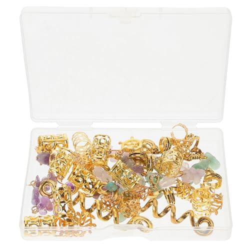 EPIGEIST 1satz Dreadlock Schmuck Mit Kristallsteinen Haarringe Für Zöpfe Verstellbare Haaraccessoires Für Frauen Langlebige Und Stilvolle Haarschmuckstücke Für Besondere Anlässe von EPIGEIST