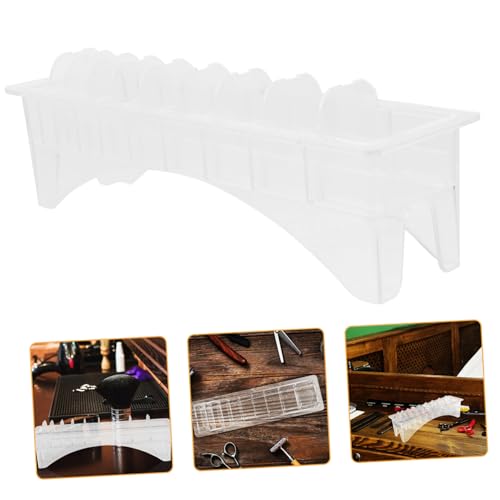 EPIGEIST 1 Stück HairIrch -Grenzkamm Clipper-Halter Trimmer Universal- Kämme Organizer für Haarwerkzeuge Kammgehäuse begrenzen Kammhalter tragbar Friseurschutzhalter Friseurzubehör Weiß von EPIGEIST