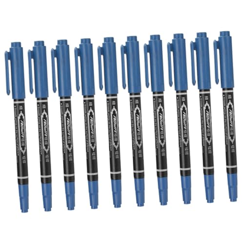 EPIGEIST 10 Stück Augenbrauenstift permanentmarker permanent marker wasserfester stift Wasserfester Marker Stift augenbrauen stift praktischer Tätowierstift kosmetischer Liner Plastik Blue von EPIGEIST