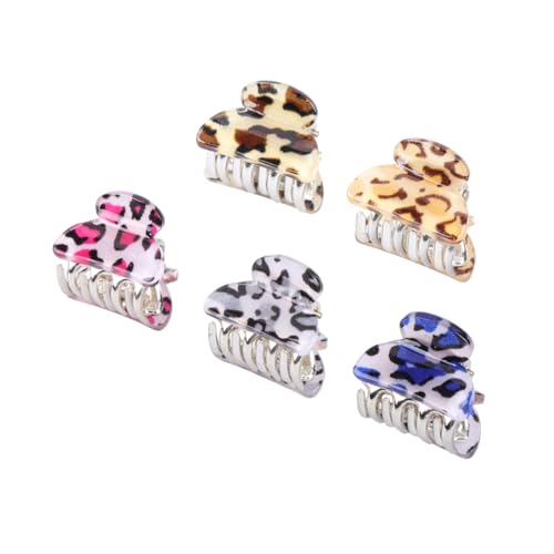 EPIGEIST 10 Stück Teiliges Mini haarspangen aus Acryl mit Leopardenmuster Kleine Haarklammern Dekorativer Haarschmuck für Damen und Mädchen Geeignet für Partys und Alltag Zufällige Farbe von EPIGEIST