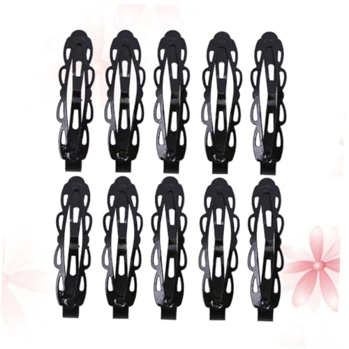 EPIGEIST 10 Stück Teiliges Schwarze mit Spitzenmuster Langlebige Haarklammern für Mädchen Teens Einfache Klassische Haarpins gegen Haarwirrwarr von EPIGEIST