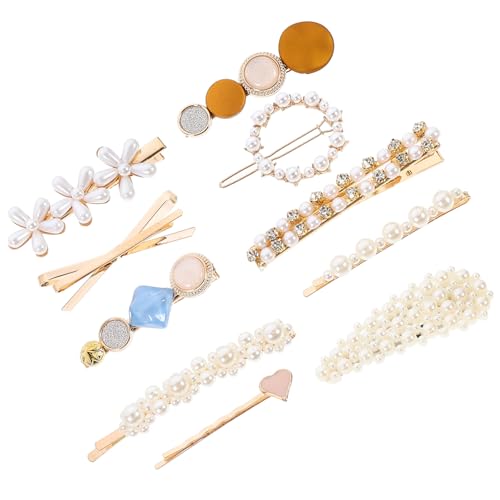 EPIGEIST 10 Stück Teiliges Set Haarklammern mit Imitationsperlen für Damen Haaraccessoires für Besondere Anlässe und Alltag Vielseitige Haarspangen für Verschiedene Frisuren und Haarfarben von EPIGEIST