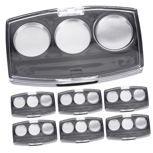EPIGEIST 10 Stück Teiliges Transparentes Nachfüllbares Farb Lidschatten Paletten Kompakter DIY Kosmetik Organizer Langlebig aus Hochwertigem Material für Lidschatten und Lippenstift von EPIGEIST