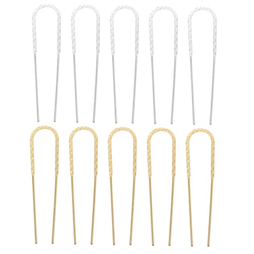 EPIGEIST 10 Stück Teiliges U förmige Haarnadeln aus Langlebiger Rostbeständig und Stabil Schlanke Haargabeln für Dickes Haar Eleganter Haarschmuck für Damen Geeignet für Hochzeit und von EPIGEIST