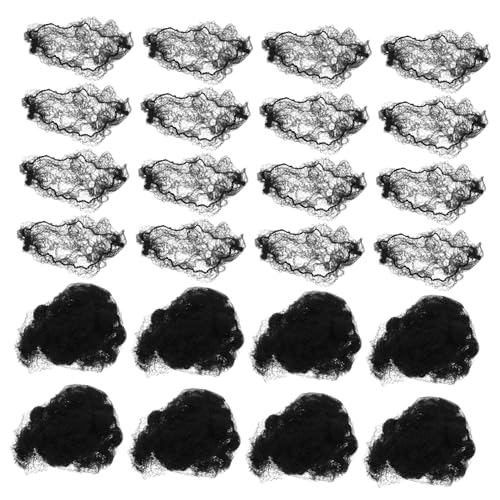 EPIGEIST 100stücke Haarnetze Schwarz Für Frauen Unsichtbar Elastisches Randnetz Zum Haarwickeln Netz-haarnetz Für Dutts Ballett Und Tanz von EPIGEIST