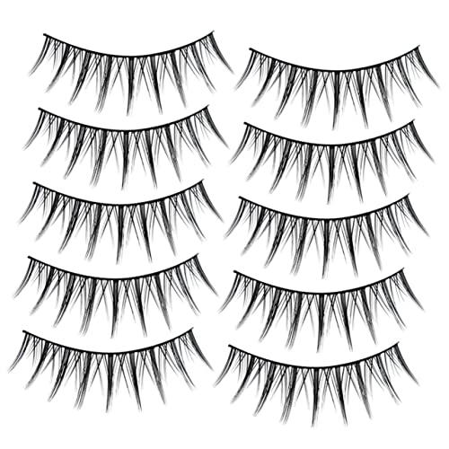 EPIGEIST 10paare Falsche Wimpern Künstliche Wimpern Für Frauen Und Mädchen Einzelne Künstliche Dünne Mit von EPIGEIST