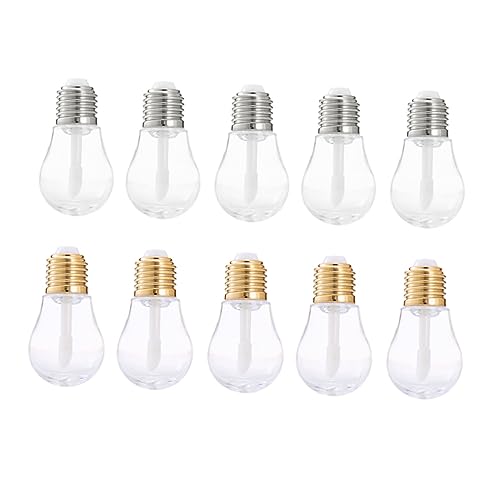 EPIGEIST 10stücke Leere Lipgloss Rohre Birnenförmig Lip Balm Rohr Mini Lip Gloss Behälter Kosmetik Container Für Reisen Und Täglichen Gebrauch Transparent Abs-material Waschbar von EPIGEIST