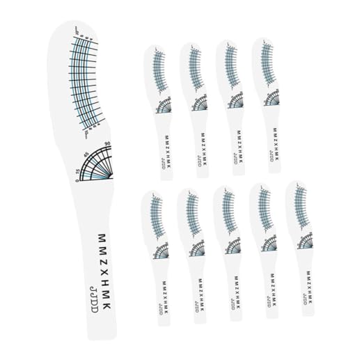 EPIGEIST 10stücke Wimpern-wimpernlängen-messlineal -papierlineal Präzise lineale Messwerkzeuge Für herstellung Wiederverwendbares -messwerkzeug Aus Papier Wimper von EPIGEIST