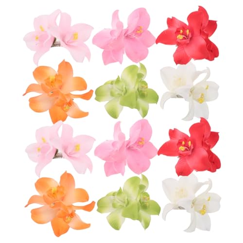 EPIGEIST 12 Stück Bunte Künstliche Haarnadeln Mit Meeresmotiv Simulation Party Mädchen Strand Clips Alltag Urlaub Kleine Sommer Haarspangen Frauen Blumen Brautveranstaltungen von EPIGEIST