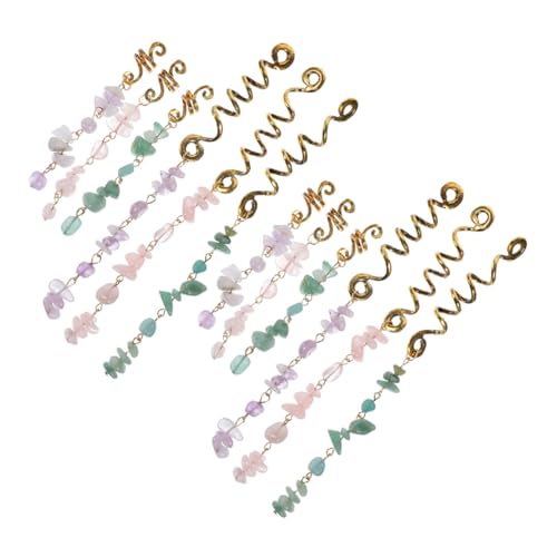 EPIGEIST 12 Stück Teiliges Haarschmuckset für Zöpfe Exklusive Ethnische Haarschmuckringe Jade für Dreads und Zöpfe Bunte Langlebige Accessoires für Verschiedene Anlässe von EPIGEIST